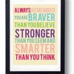 You Are Brave- Inspirational Quote-