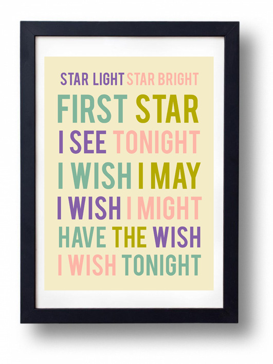 Star Light Star Bright- Inspirational Quote-