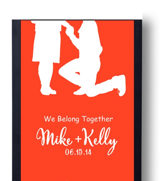 Gift For Husband -engagement, Anniversary Or Wedding Gift Idea- We Belong Together Print
